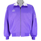 Kappa - Light Purple Embroidered Track Jacket 1990s Medium Vintage Retro