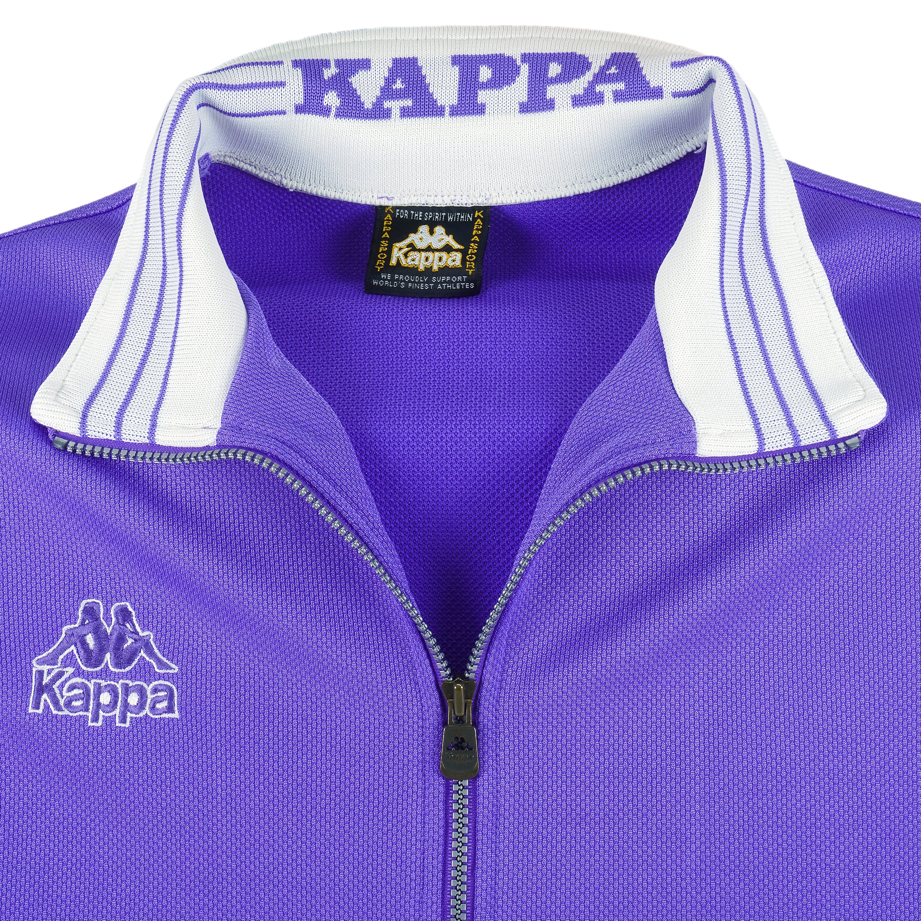 Kappa - Light Purple Embroidered Track Jacket 1990s Medium Vintage Retro