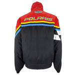 Polaris - Black Spell-Out Zip-Up Racing Jacket 1990s Medium