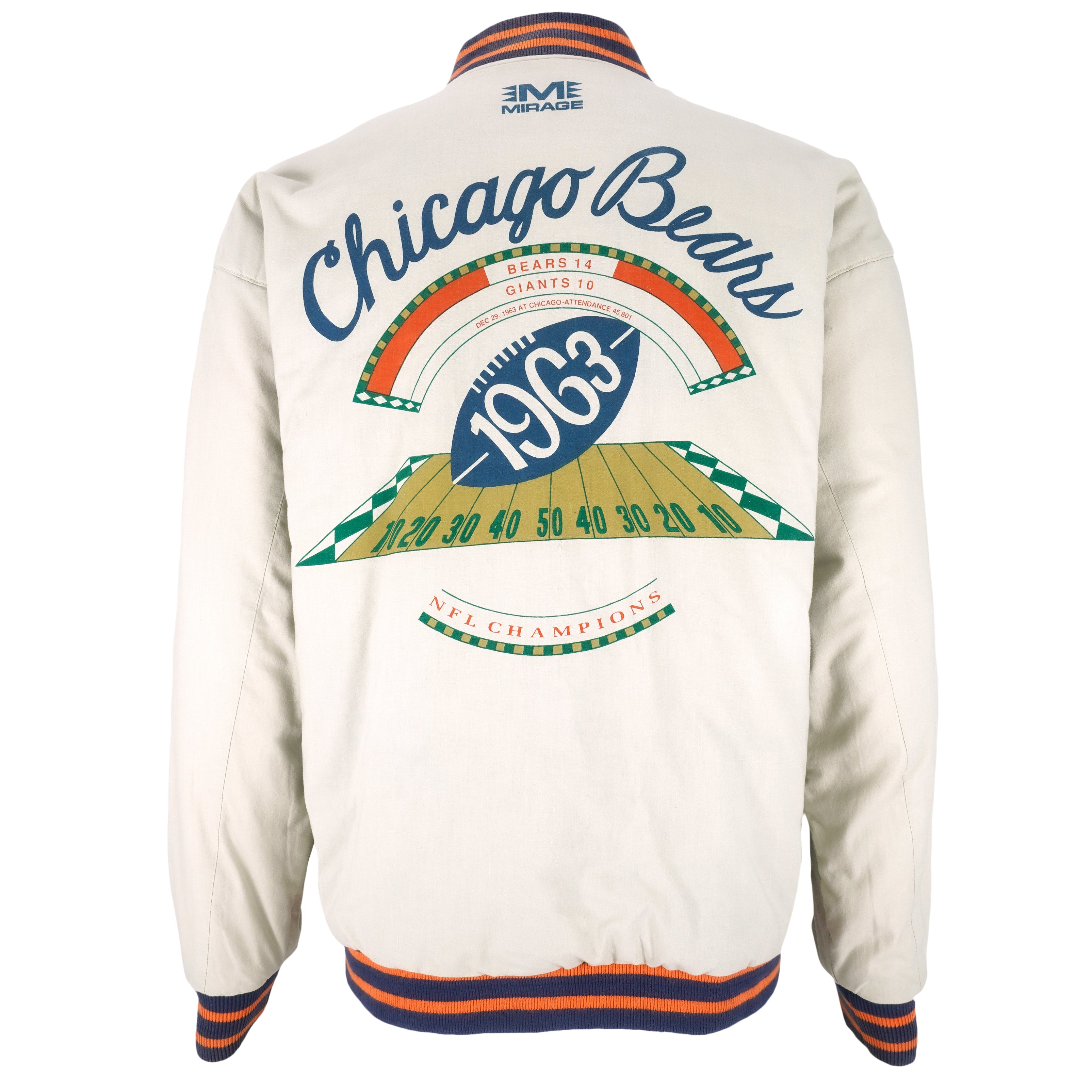 NFL - Chicago Bears, Champions Reversible Jacket 1963 Large Vintage Retro Football