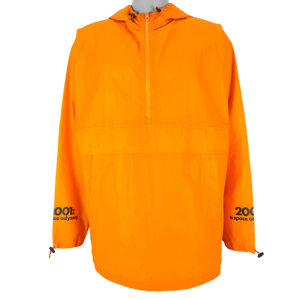 Vintage - Yellow Spell-Out Hooded Windbreaker 2001 X-Large Vintage Retro