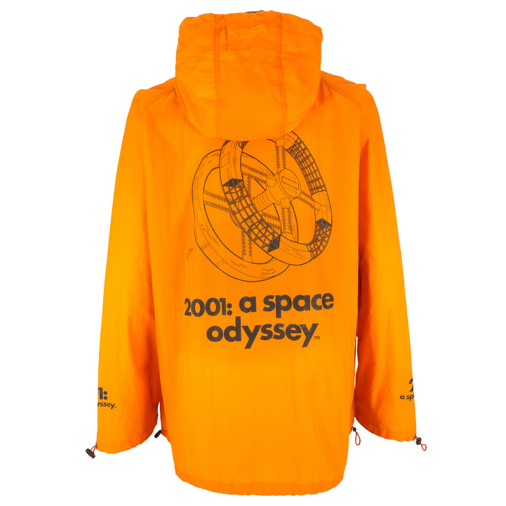 Vintage - Yellow Spell-Out Hooded Windbreaker 2001 X-Large Vintage Retro