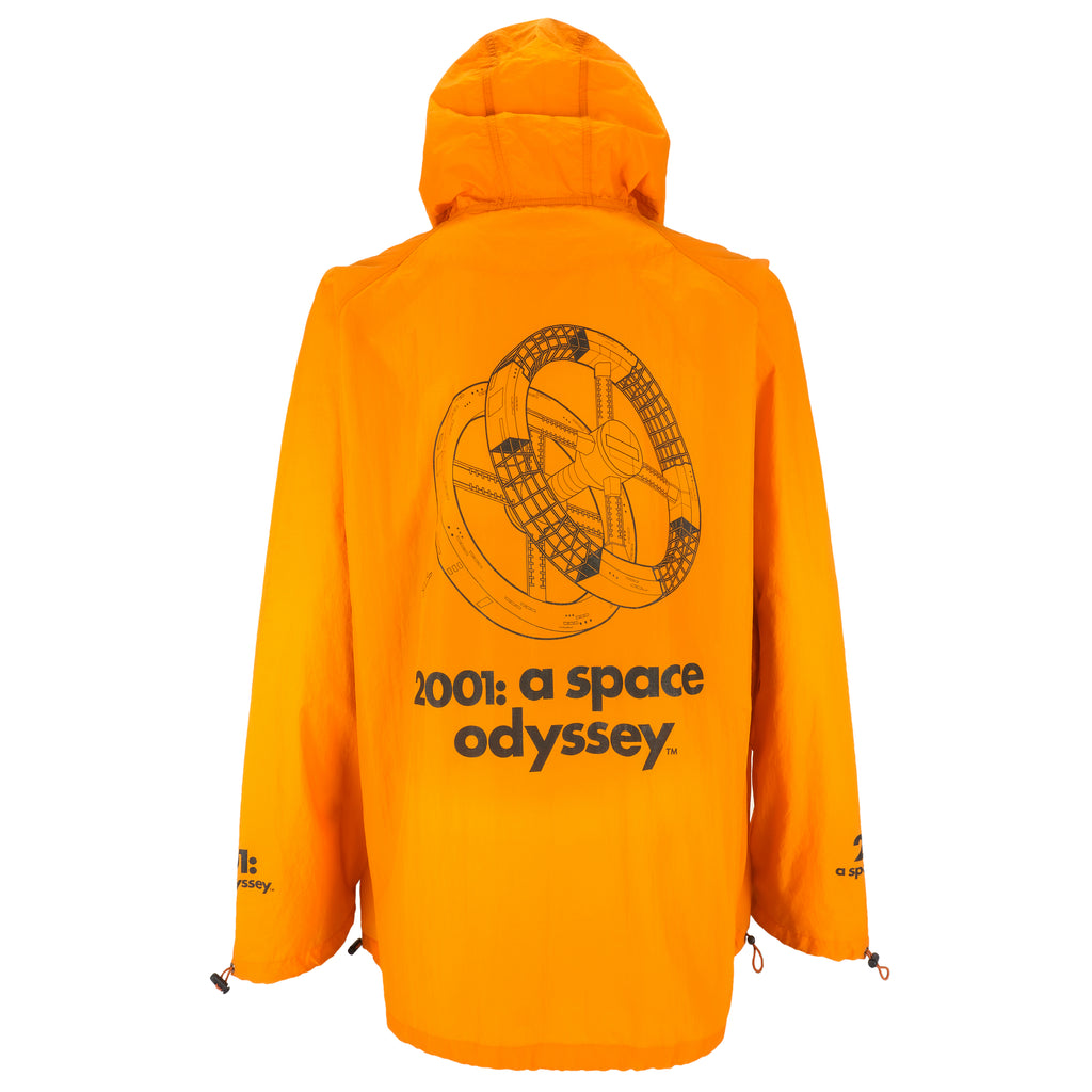 Vintage - Yellow Spell-Out Hooded Windbreaker 2001 X-Large Vintage Retro