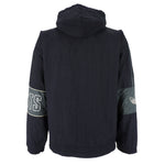 Adidas - Black Athletic Hooded Jacket 1990s Small Vintage Retro