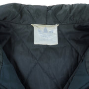 Adidas - Black Athletic Hooded Jacket 1990s Small Vintage Retro