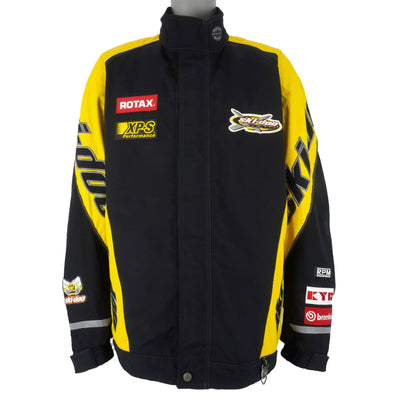 Ski-Doo - Black With Yellow Bombardier Jacket 1990s XX-Large