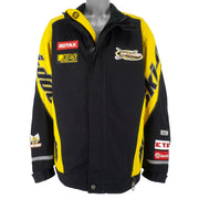 Ski-Doo - Black With Yellow Racing Jacket 1990s XX-Large Vintage Retro