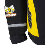Ski-Doo - Black With Yellow Racing Jacket 1990s XX-Large Vintage Retro