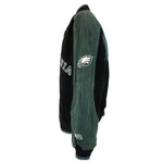 NFL - Philadelphia Eagles Button-Up Leather Jacket 1990s X-Large Vintage Retro Football