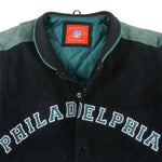 NFL - Philadelphia Eagles Button-Up Leather Jacket 1990s X-Large Vintage Retro Football