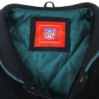 NFL - Philadelphia Eagles Button-Up Leather Jacket 1990s X-Large Vintage Retro Football