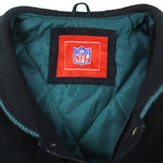 NFL - Philadelphia Eagles Button-Up Leather Jacket 1990s X-Large Vintage Retro Football