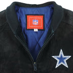 NFL - Dellas Cowboys Zip-Up Leather Jacket 1990s Medium Vintage Retro Football