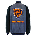 NFL - Chicaco Bears Zip-Up Leather Jacket 1990s X-Large Vintage Retro Football