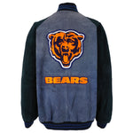 NFL - Chicago Bears Zip-Up Leather Jacket 1990s X-Large