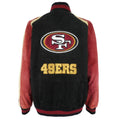 NFL - San Francisco 49ers Zip-Up Leather Jacket 1990s X-Large Vintage Retro Football