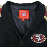 NFL - San Francisco 49ers Zip-Up Leather Jacket 1990s X-Large Vintage Retro Football