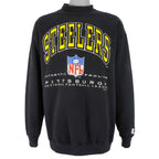 NFL (Logo Athletic) - Pittsburgh Steelers Crew Neck Sweatshirt 1994 Large Vintage Retro Football