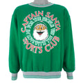 Vintage - Green Captain Santa Sweatshirt 1990s Medium Vintage Retro