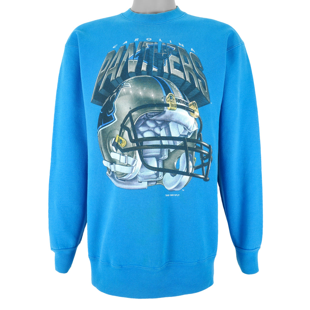 NFL (Salem) - Carolina Panthers Crew Neck Sweatshirt 1995 Large Vintage Retro Football
