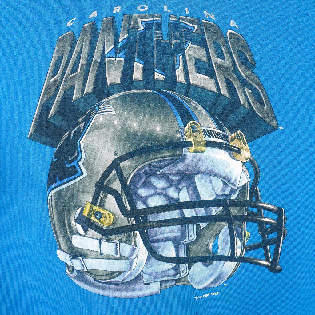 NFL (Salem) - Carolina Panthers Crew Neck Sweatshirt 1995 Large Vintage Retro Football