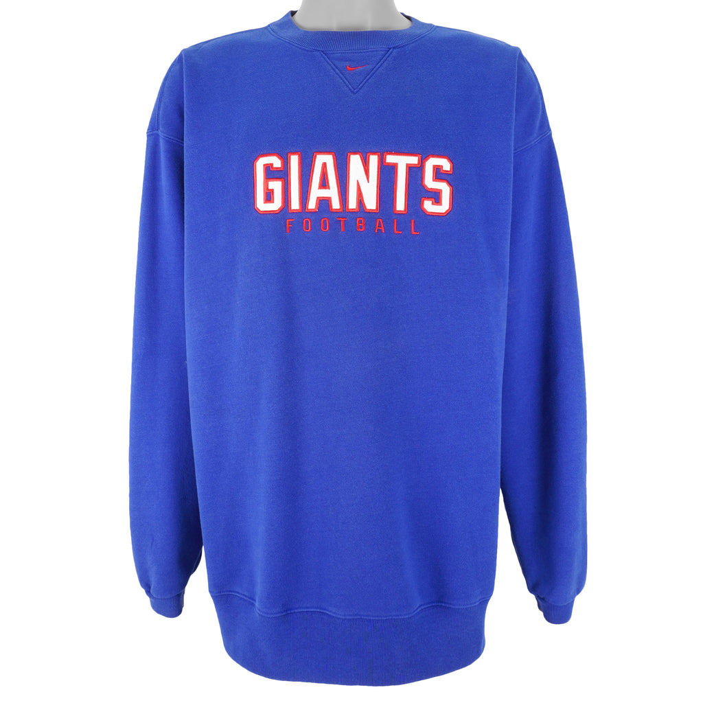 Nike - New York Giants Spell-Out Sweatshirt 1990s X-Large Vintage Retro Football