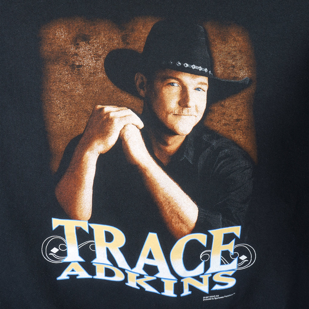 Vintage - Black Trace Adkins Sweatshirt 1997 X-Large Vintage Retro