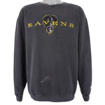 Starter - Baltimore Ravens Embroidered Crew Neck Sweatshirt 1990s Large