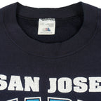 NHL - San Jose Sharks Crew Neck Sweatshirt 1990s Large Vintage Retro Hockey