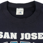 NHL - San Jose Sharks Crew Neck Sweatshirt 1990s Large Vintage Retro Hockey