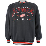 NHL (Lee) - Detroit Red Wings Embroidered Sweatshirt 1990s Medium Vintage Retro Hockey