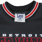 NHL (Lee) - Detroit Red Wings Embroidered Sweatshirt 1990s Medium Vintage Retro Hockey