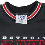 NHL (Lee) - Detroit Red Wings Embroidered Sweatshirt 1990s Medium Vintage Retro Hockey