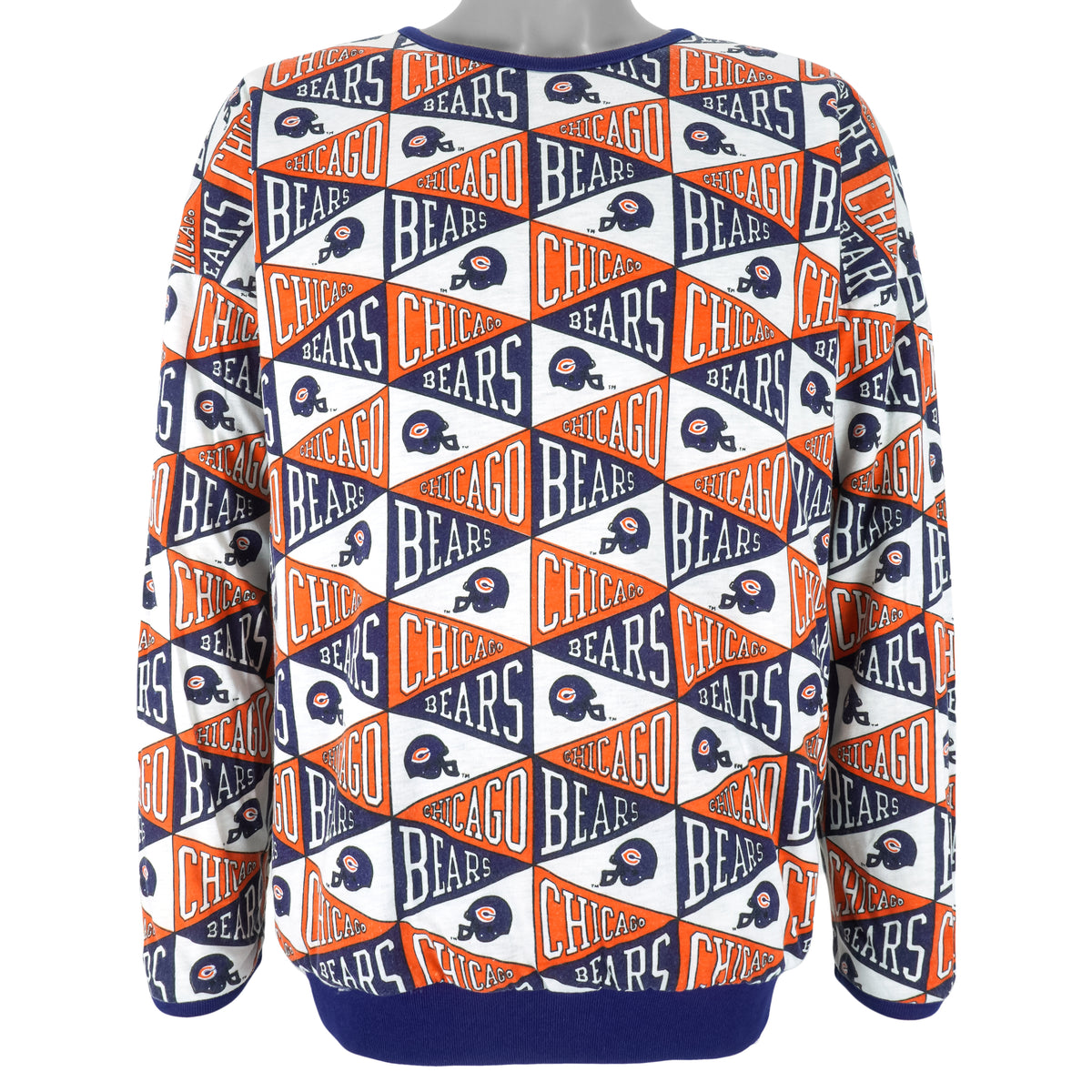 NFL - Chicago Bears Reversible Crew Neck Sweatshirt 1990s Large Vintage Retro Football