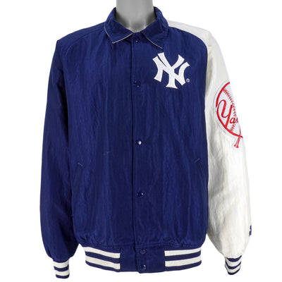 Starter - New York Yankees Pinstripe Windbreaker 1990s X-Large