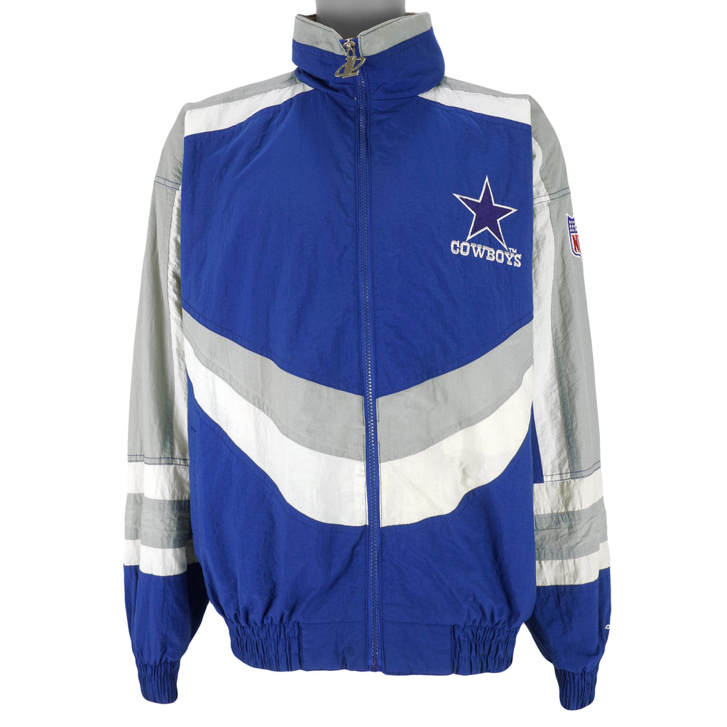 NFL (Logo Athletic) - Dallas Cowboys Windbreaker 1990s X-Large Vintage Retro Football