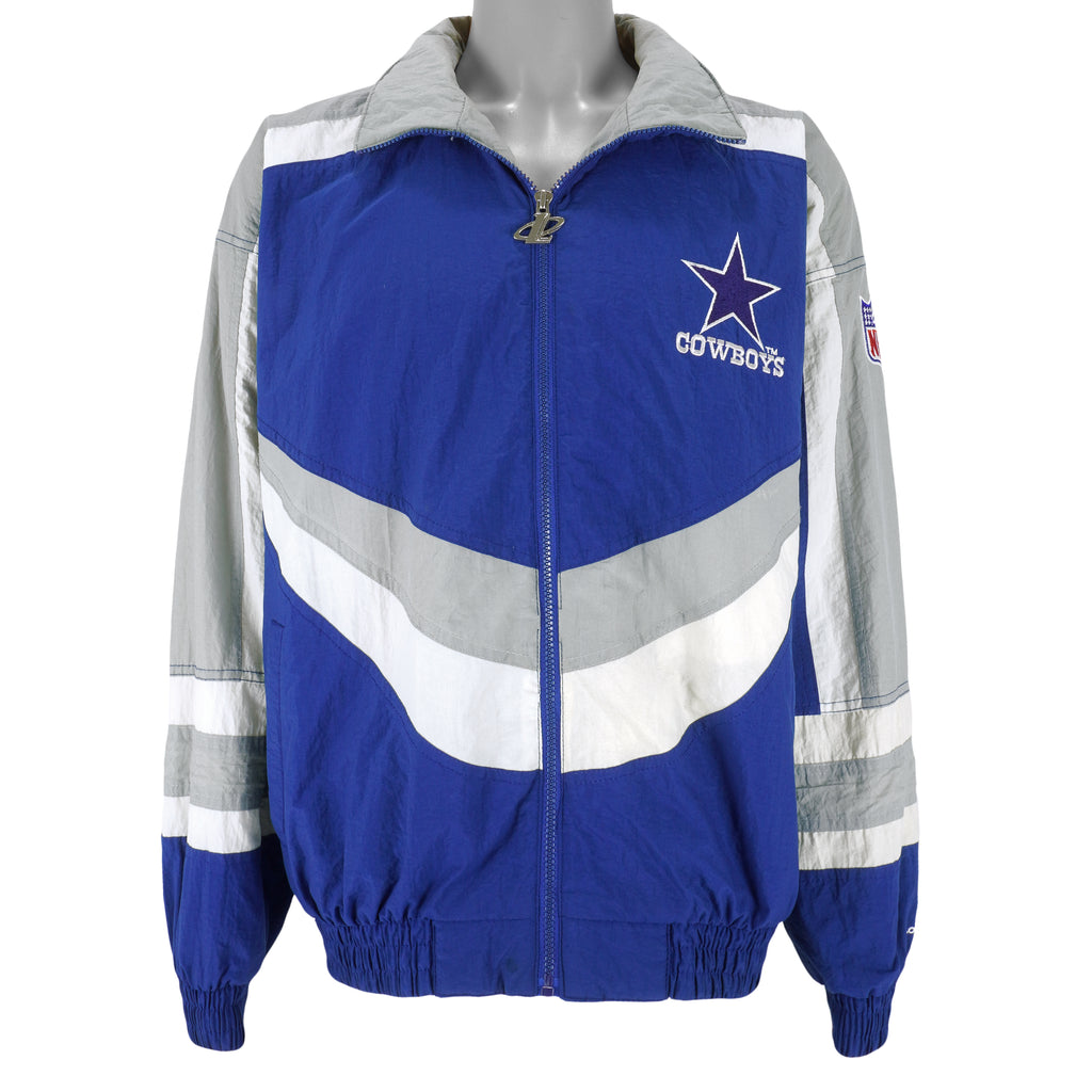 NFL (Logo Athletic) - Dallas Cowboys Windbreaker 1990s X-Large Vintage Retro Football