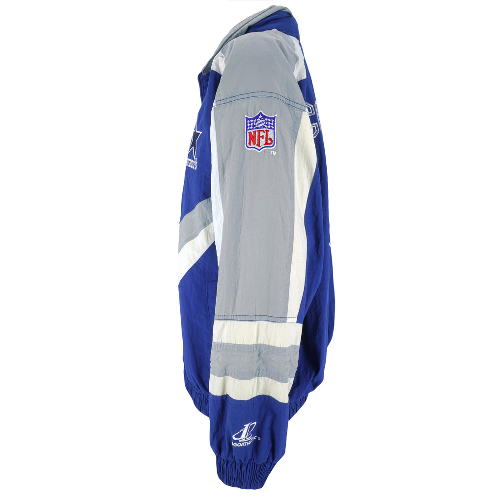 NFL (Logo Athletic) - Dallas Cowboys Windbreaker 1990s X-Large Vintage Retro Footblal