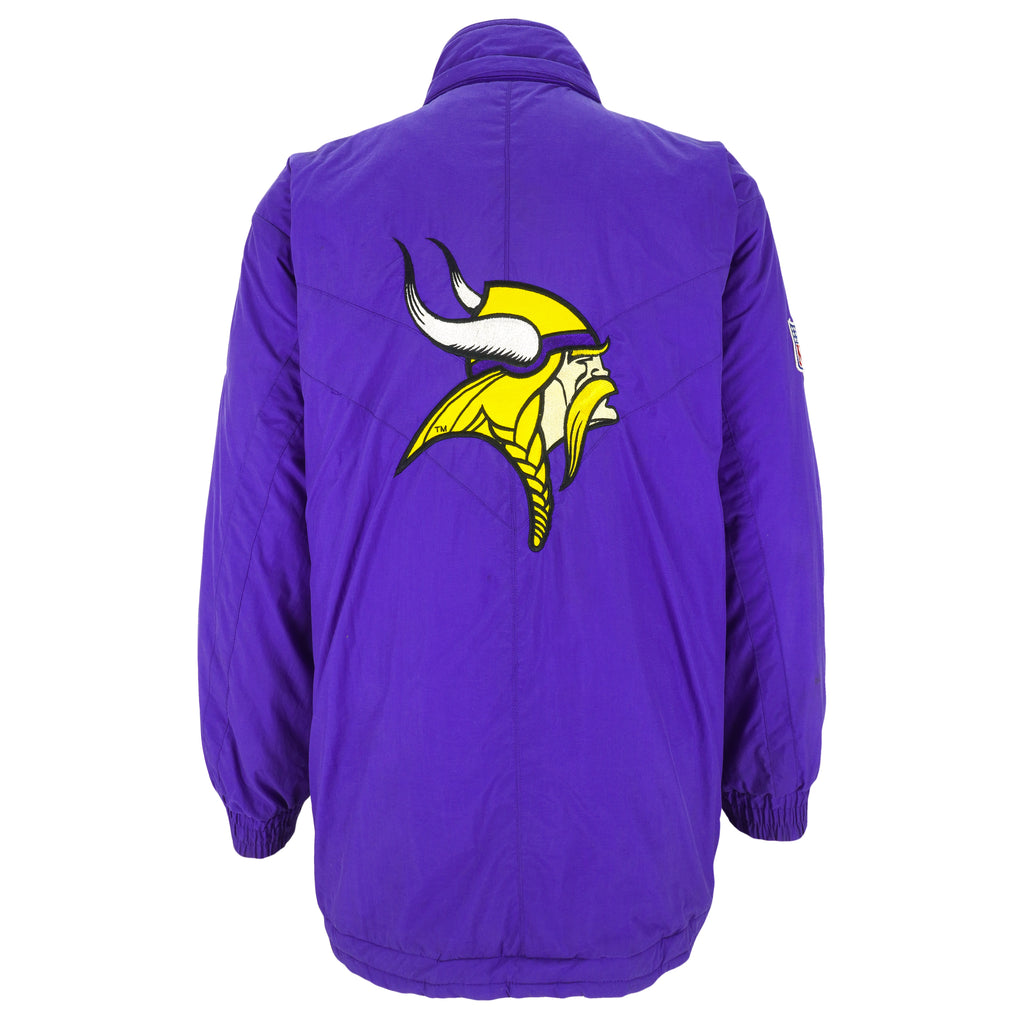 NFL (Apex One) - Minnesota Vikings  Warm Jacket 1990s Medium Vintage Retro Football