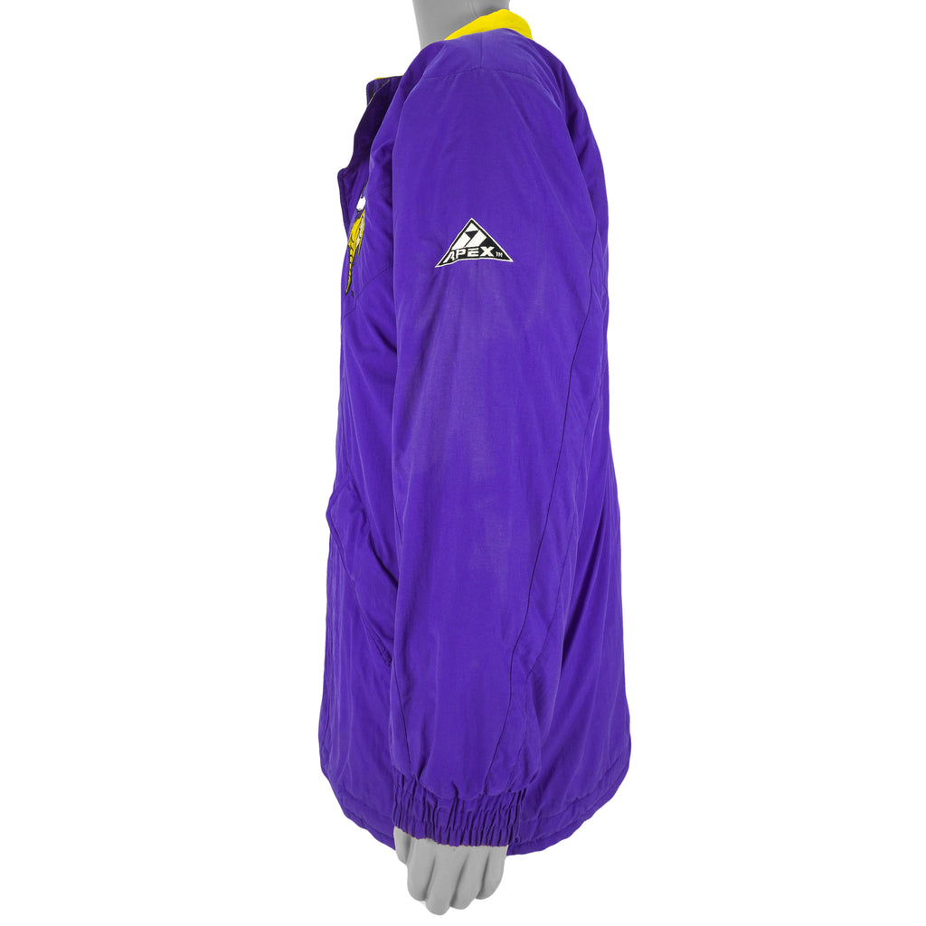 NFL (Apex One) - Minnesota Vikings  Warm Jacket 1990s Medium Vintage Retro Football