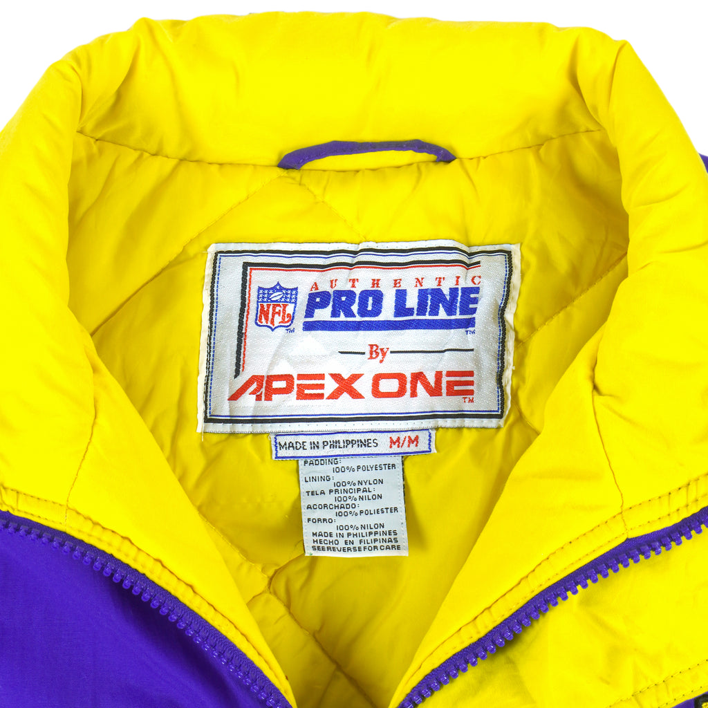 NFL (Apex One) - Minnesota Vikings  Warm Jacket 1990s Medium Vintage Retro Football