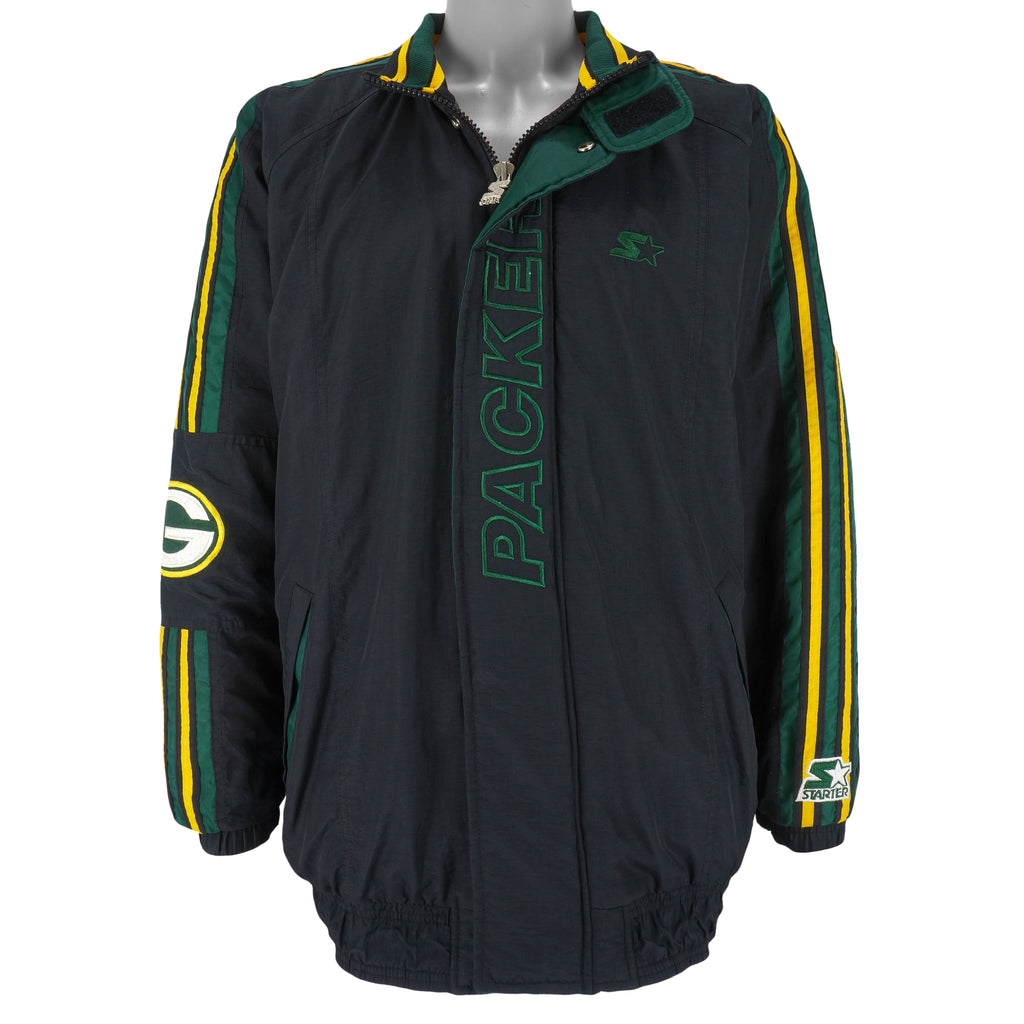 Starter - Green Bay Packers Jacket 1990s Large Vintage Retro Football