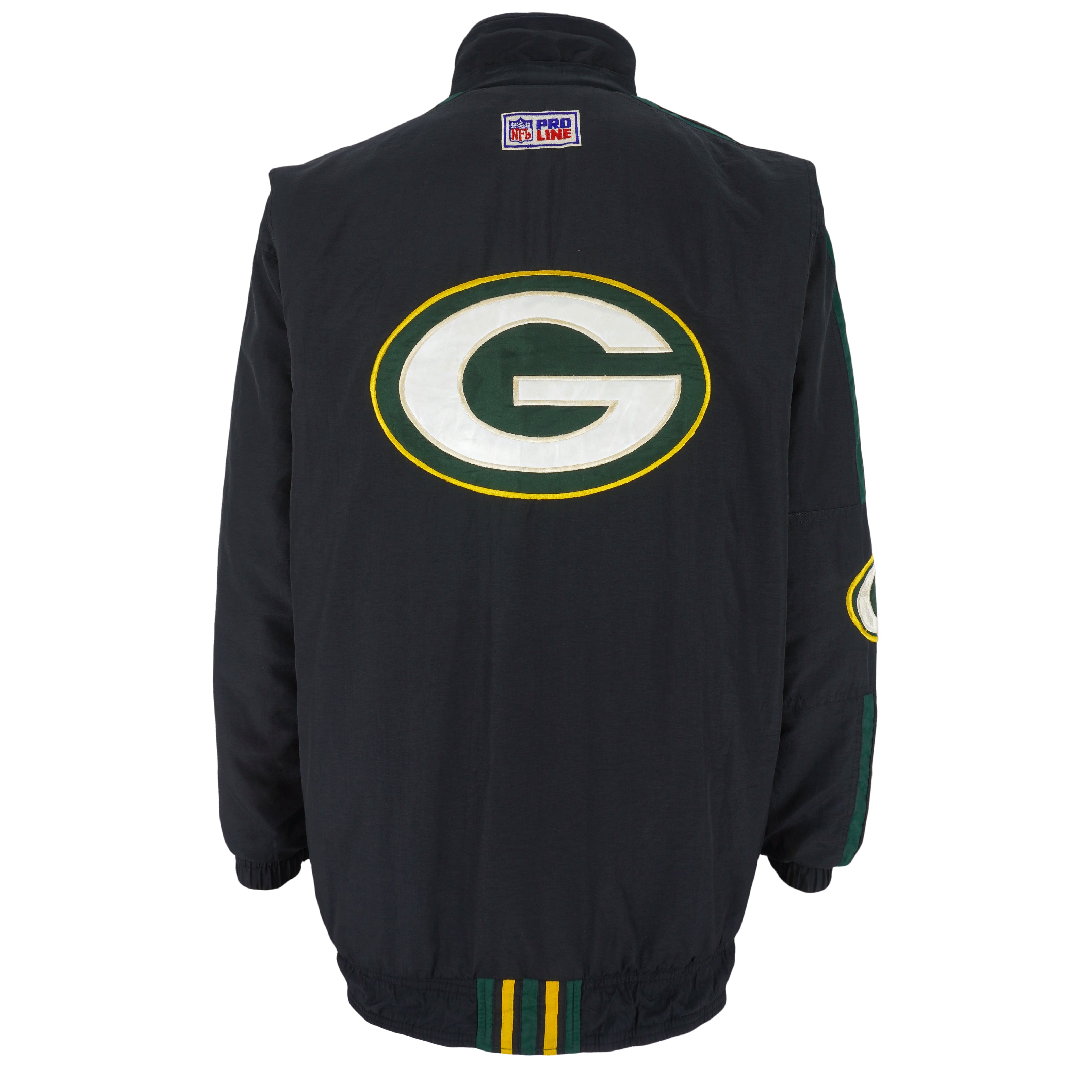 Vintage 1990s Green Bay Packers NFL Varsity Bomber Jacket / 