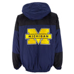 Starter - Michigan Wolverines Hooded Pullover Jacket 1990s X-Large Vintage Retro