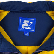Starter - Michigan Wolverines Hooded Pullover Jacket 1990s X-Large Vintage Retro