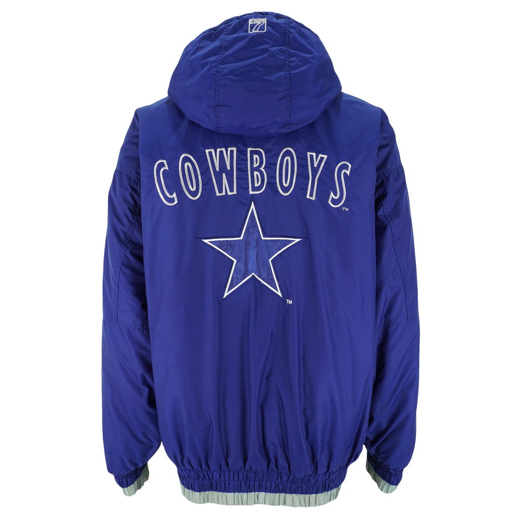 NFL (Logo 7) - Dallas Cowboys Big Logo Jacket 1990s X-Large Vintage Retro Football