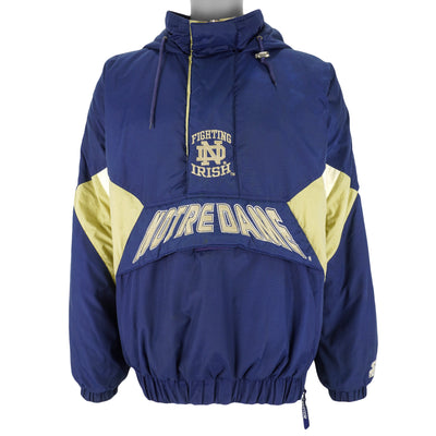 Starter - Notre Dame Fighting Irish Pullover Jacket 1990s Large