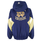 Starter - Notre Dame Fighting Irish Pullover Jacket 1990s Large Vintage Retro Football College