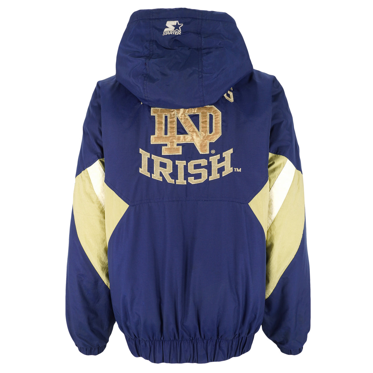 Starter - Notre Dame Fighting Irish Pullover Jacket 1990s Large Vintage Retro Football College