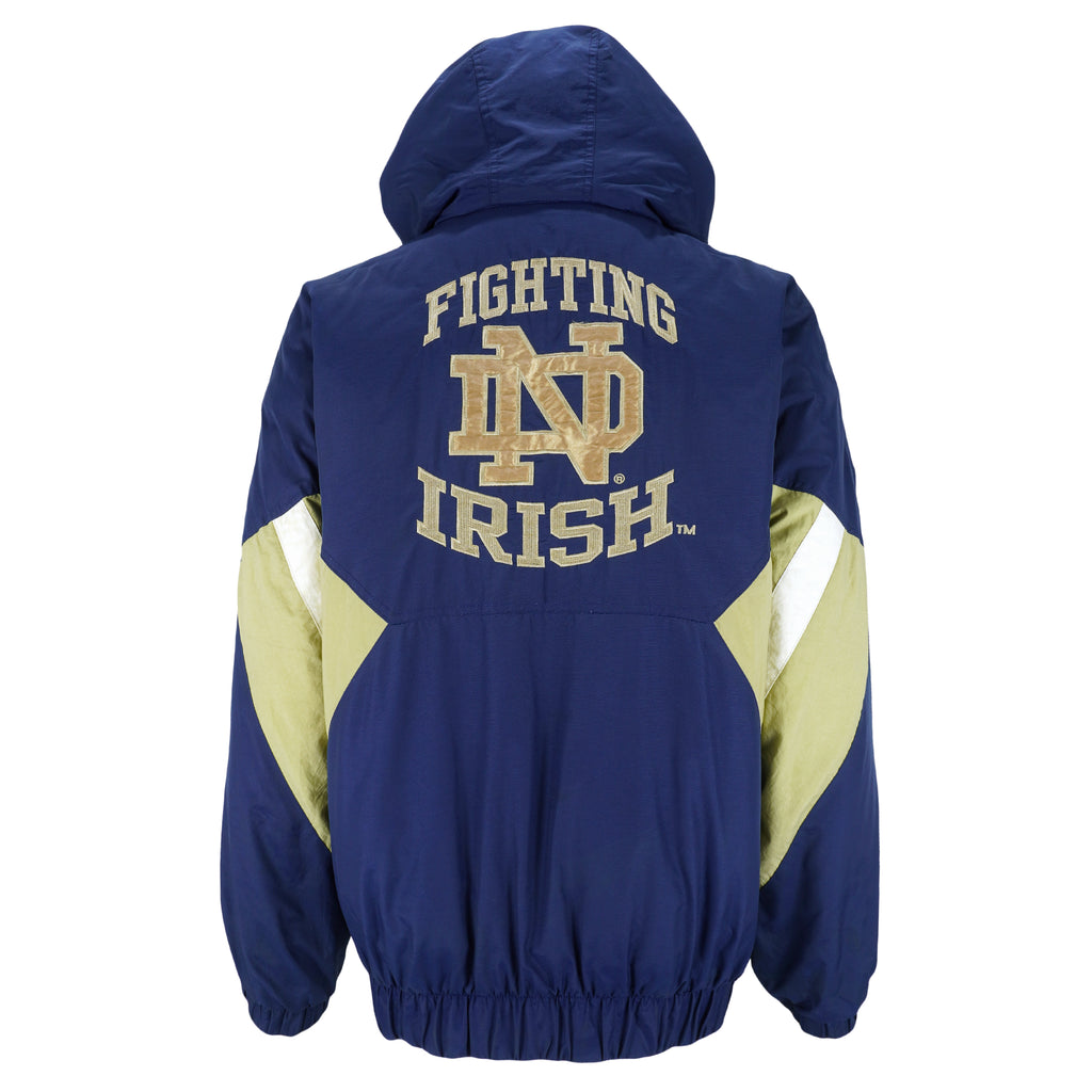 Starter - Notre Dame Fighting Irish Pullover Jacket 1990s Large Vintage Retro Football College